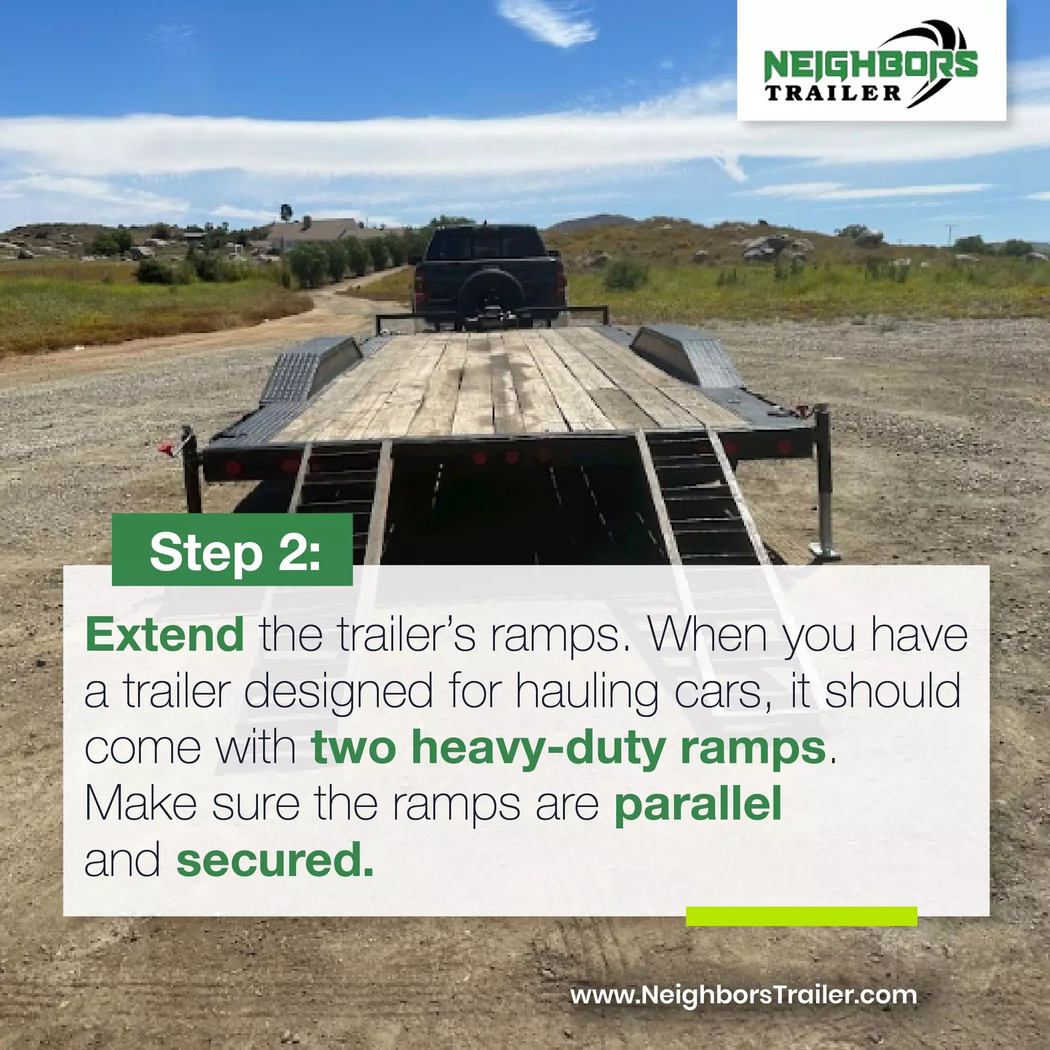 Step 2: Prepare Your Trailer for the Vehicle You Will Transport